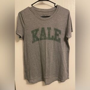 Kale t-shirt women’s size large. Gray kale shirt, Kale top short sleeve